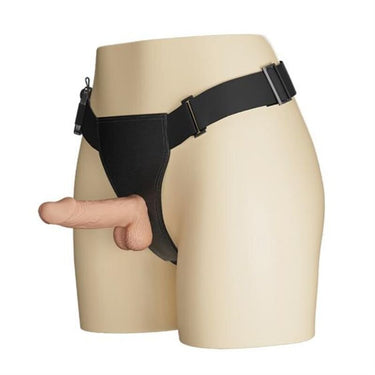 Imbracatura con dildo realistico pene vigoroso e dettagliato